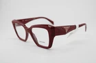 New Prada Vpr 09Z 15D-1O1 Red Black Marble Authentic Eyeglasses 49-17. Price: $339.00.