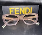 Fendi Way Cat Eyeglasses Clear Lens Nude Blush Pink Frame With Case - Real New. Price: $120.00.