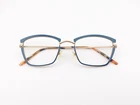 Jean Lafont Eyeglasses, Frames Only, Fado 3505 Teal/gold, 51-20-142, France Pre-owned. Price: $199.99.