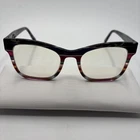 By Gwen Stefani GX085 52/19/140 Purple Multi Eyeglasses Frame #C376 Pre-owned. Price: $29.99.
