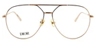 New Gemdioro Au E000 58MM Rose Gold Aviator Eyeglasses Frames Italy Unisex. Price: $183.20.