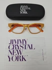 Jimmy Crystal New York Eyeglasses Frame JCR362 Full Rim +2.00 Swarovski Orange. Price: $75.96.