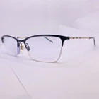 Burberry Eyeglasses Frames Authentic 1278 1001 53 17 140 Half Rim Plaid Pre-owned. Price: $57.79.