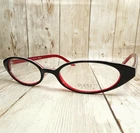 Eyebro Optix Black Red Cat Oval Eyeglasses Frames EO-5033 46-16-140 Nwot New. Price: $28.84.