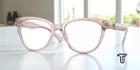 Versace VE3304 5339 Transparent Pink Demo Lens Mm Women's Eyeglasses New. Price: $115.99.