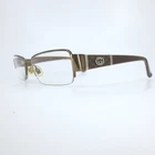 Gucci Gg 2878 Brown Bronze Semi Rimless Rectangle Eyeglasses Italy 52-17-135 Pre-owned. Price: $116.99.