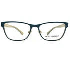 Dolce & Gabbana Eyeglasses Frames DG1273 1271 Blue Gold Rectangle 53-16-140 New. Price: $148.40.
