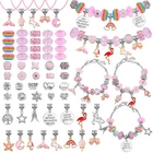 Flasoo Diy Charm Bracelet Making Kit, Jewelry With Unicorn 12 Cm, Pink New. Price: $24.34.