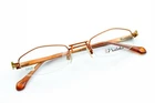 Nodoka ND10125 Orange 46-21-135 Half Rim Frames Flex Hinges With Case G418 New. Price: $39.99.