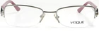 Vogue 3864-B 548 Gunmetal Half Rim Eyeglasses Frame 51-18-135 New. Price: $47.49.