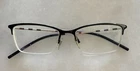 Burberry BE1278 1001 Black Half Rim Rectangle Eyeglasses Frames 53-17-140 Italy Pre-owned. Price: $95.00.