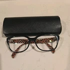 Authentic Prada Vpr 20P MAS-1O1 52MM Black On Tribal Print Frames Glasses Italy Pre-owned. Price: $129.00.