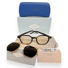 Oliver Peoples G. PONTI-5 Eyeglasses Clip-on Sunglass Crystal Brown Gold W/case New. Price: $525.00.