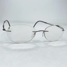 Silhouette Eyeglasses Frames 5227 6058 Brown Rimless 52-19 140 Austria Pre-owned. Price: $34.49.