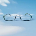 Kio Yamato Titanium Japan Olive Green Half Rim KT-276U Crane 53-19 135 New. Price: $152.12.