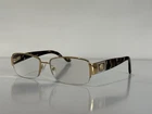 Versace Mod 1175-B 1002 Half Rim Havana Brown Gold Eyeglasses Frame 53-17-135 Pre-owned. Price: $159.99.
