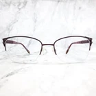 Safilo Emozioni Eyeglasses Frame 4377 Lhf Women's Burgundy Half Rim 52-17-130 Pre-owned. Price: $40.49.
