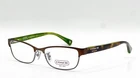 Coach Hc 5033 9128 Satin Brown Dark Silver Browline Eyeglass Frames 53-16-135 New. Price: $77.40.