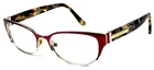 Tory Burch TY1045 3125 Red Silver Split 52-16-135 Eyeglasses Frame Pre-owned. Price: $60.00.