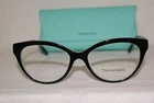 New Authentic Tiffany Eyeglasses 2180 Black/blue 8274 52-18 Original Case. Price: $179.00.