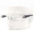 Bvlgari Eyeglasses BV2157B 102 Polished Silver On Blue 53MM No Case New. Price: $175.00.