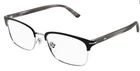 Gucci GG1448O 003 Silver/black Square Metal Eyeglasses Frame 56-19-145 New. Price: $165.00.