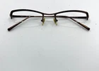 Ray-ban Rb 8535 1033 Brown Metal Half Rim Eyeglass Frames 50-19-135 3898 Pre-owned. Price: $20.99.