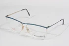 80'S Vintage Marcolin Fantasy Turquoise/ Gold 60-15-140 Eyeglasses #A10 New. Price: $29.99.