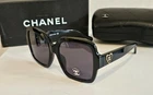 Chanel 5479 C501 Black Sunglasses New Full Set Made In Italy Authentic. Price: $177.75.