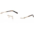Charriol Women's Eyeglasses Shiny Satin Gold Metal Cat Frame PC71027 C01 New. Price: $128.25.