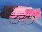 New Women's Betsey Johnson Eyeglass Frame Luxe Black Metal 55-15-140. Price: $79.95.