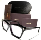 New Tom Ford TF5909-B 001 Shiny Black W/silver Acents Authentic Eyeglasses 53-18. Price: $249.00.