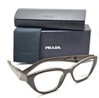 New Prada Reading Glasses Vpr 21Z 15L-1O1 52-17 130 Green Cat Eye Frames Readers. Price: $279.99.