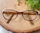 Dea Eyewear Chocolate Brown Metal Cat Glasses DE02031 Grazia 55 18 140 Frame Pre-owned. Price: $20.30.