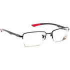 Ray-ban Eyeglasses 8407 2509 Carbon Fiber Black Half Rim Italy 52 17 140 Pre-owned. Price: $99.99.