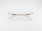 Prada Eyeglasses Frames Only, Vpr 02Z 2AZ-1O1, 52-17-140, Clear/gold, Italy Pre-owned. Price: $99.99.