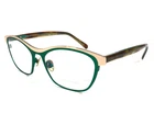 Tom Davies Eyeglasses Frames TD726 Col. 2137 Green Brown Tortoise Gold 53-17-140 New. Price: $299.99.