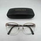 Versace 1255-B Semi-rimless I2210 Used Eyeglasses Frames Pre-owned. Price: $39.99.