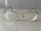 Joseph Olive 145 Eyeglasses Frames Only Half Rim Gold Tone 55-21 Pre-owned. Price: $11.32.