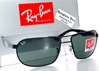 New Ray Ban Shiny Black Uv Protection G-15 Green Lens Sunglass RB3492 002. Price: $138.88.