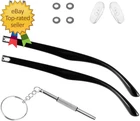 1 Replacement Temple Black Eyeglasses Arms Leg Repair Kit New. Price: $10.86.