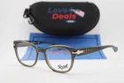 New Persol 3270-V 1103 Clear Brown Silver Authentic Eyeglasses 50-19. Price: $255.00.