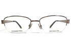 Liz Claiborne Eyeglasses Frames L611 01B8 Brown Rectangular Half Rim 52-17-130 New. Price: $49.91.