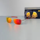 Oakley Ejector OO4142 Polarized Sunglasses Silver Frame Ruby Lenses New. Price: $129.00.