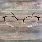 Ray-ban RB3578V 2890 Black Gold Round Semi-rimless Eyeglasses Frames 48-22 145 Pre-owned. Price: $36.77.