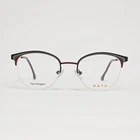 Dutz DZ836 Women's Round Semi-rimless Glasses In Green / Rose Burgundy 48MM New. Price: $149.99.