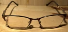 Tura TE253 Rectangular Half Rim Eyeglass Frames Brown 52-17-135 Pre-owned. Price: $25.00.