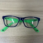 Muse MOD538 Classic Blue/green Rectangle Kids Eyeglasses Frames Only 50-17-140 Pre-owned. Price: $19.99.