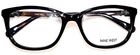 Nine West NW5068 001 Black Square Tortoise Temple Full Rim Frame 52-18-135. Price: $35.00.