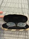 Vintage 90S Burberry Rimless Eyeglasses And Case Used. Price: $120.00.